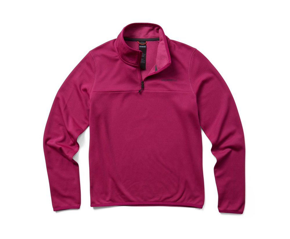Merrell Pullover Pink - Terrain Geotex 1/4 Zip - Womens 75OLBQXWN